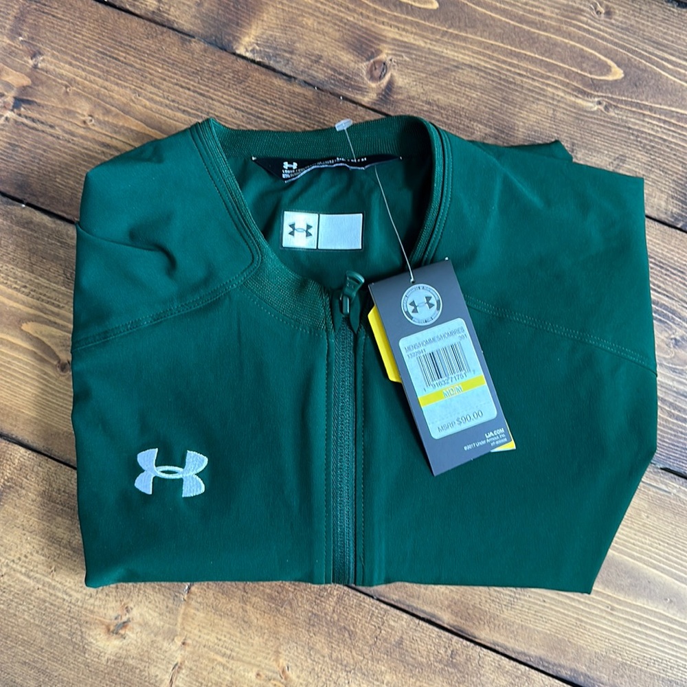 Under Armour Storm Long Sleeve Cage Jacket - Size M - 1322941-301 - Hunter Green